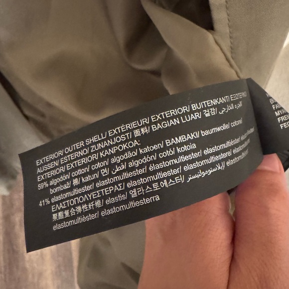 Pull & Bear | Double-Breasted Olive Green Trench Coat in Small - Picture 6 of 9